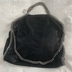 Stella McCartney Falabella mini black metallic bag